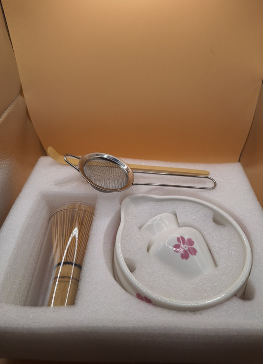 Hanami no Shiro (花見の城) - Matcha Ceremonial Kit – Cherry Blossom Floral Elegance