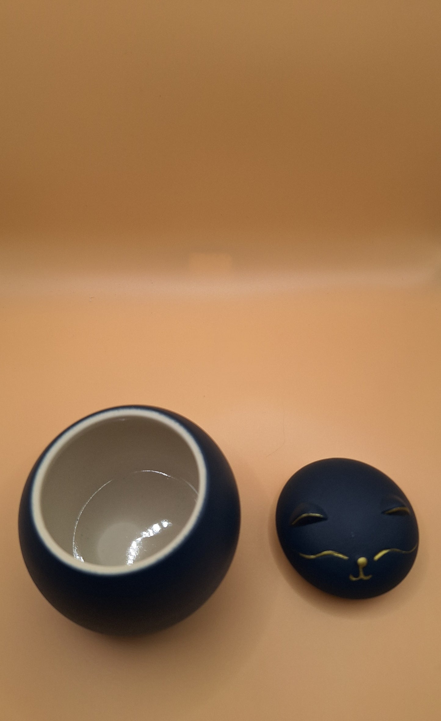 Bocaux à thé en forme de chat – en céramique et tout mignons - Couleur au choix