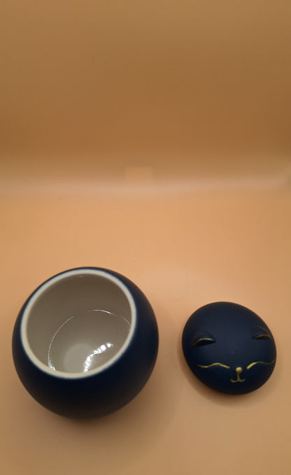 Cat Tea Jars - Ceramic &amp; Cute - Choice of Colors
