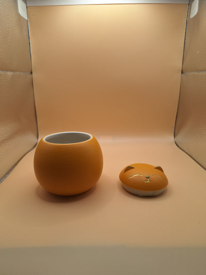 Cat Tea Jars - Ceramic &amp; Cute - Choice of Colors