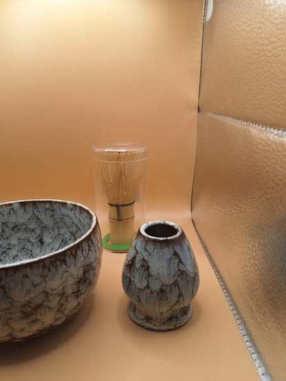 🍃 Set de Matcha 6 Pièces Céramique – Iwagumo 岩雲 “Nuage de pierre”