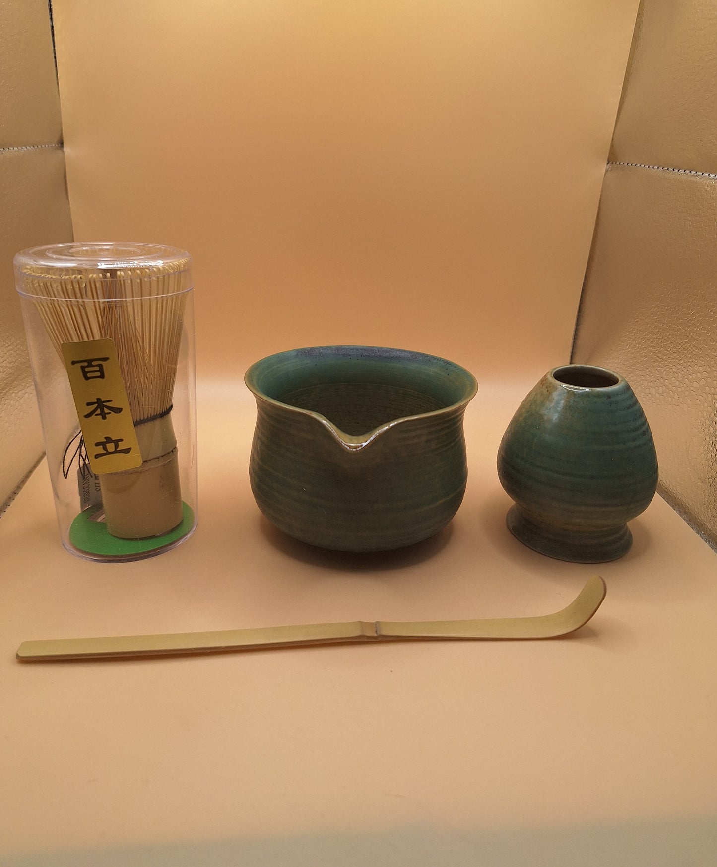 🫒🍵 Kit Matcha 4 pièces Midori Kogane – 緑黄金 L’or d’olive