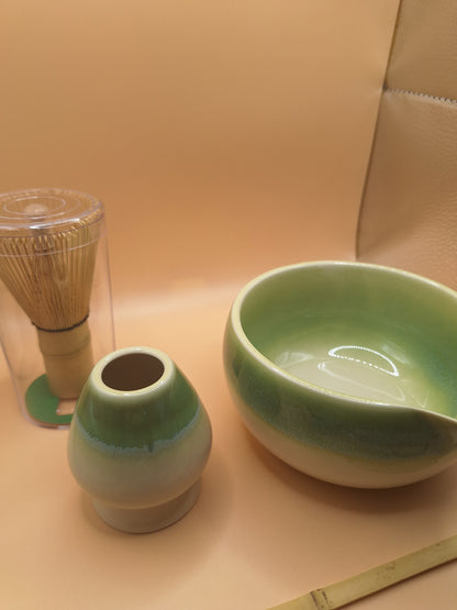 🌿🍶5-piece matcha kit - Ryokushiro – 緑白 Plant harmony &amp; vanilla light