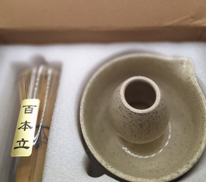 🍃 Kit Matcha “Nagomi - "和み" – Vanille de Madagascar” 🌸
5 pièces en céramique