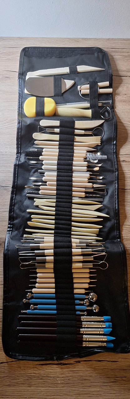 Ensemble Outils de Poterie DIY 55 Pièces – Sculpture & Création 🎨