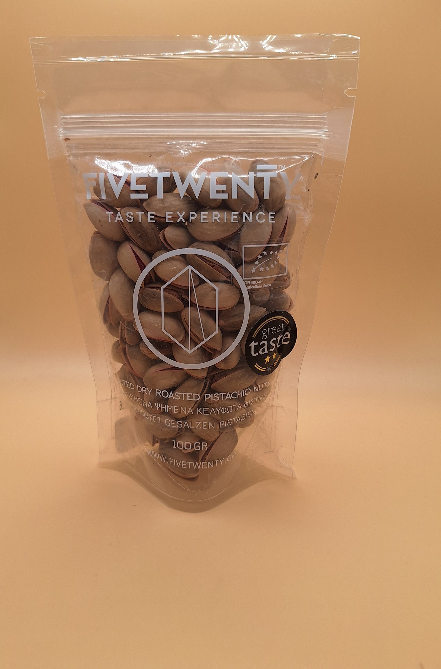 🌿 Pistaches d’Égine AOP – Bio – Légèrement Salées • 100g - Qualité Premium