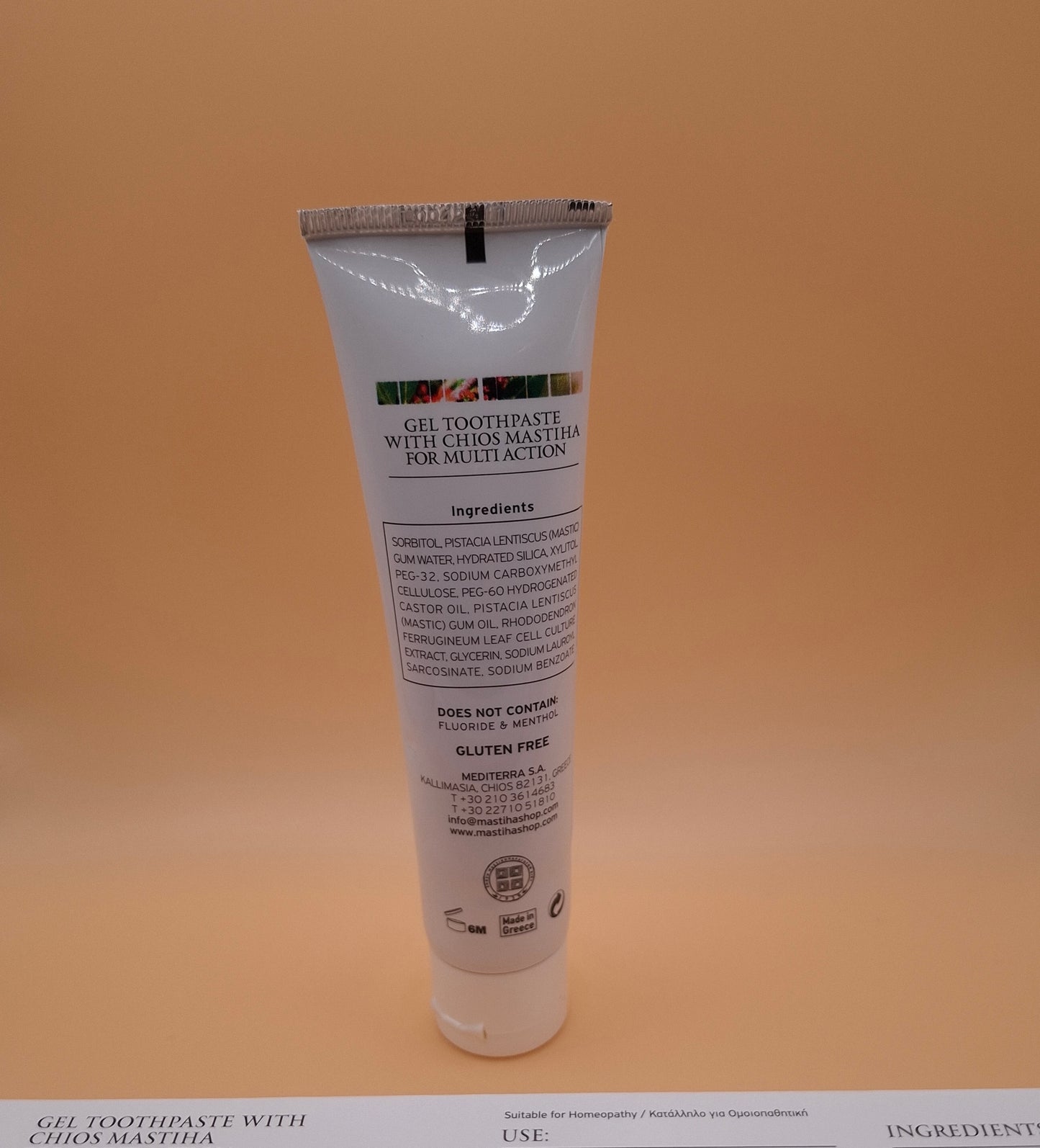 🦷✨ Dentifrice multi-action au Mastic de Chios – 90g
Sans fluor • Sans menthol • Goût naturel unique