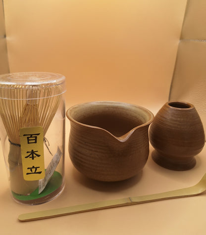 Set de matcha 4 pièces Kiiro Hikari 黄光 - Lumière dorée