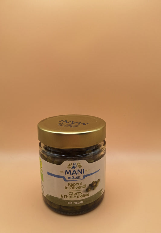 🌿 Câpres à l’Huile d’Olive BIO – 180g | Mani, Péloponnèse