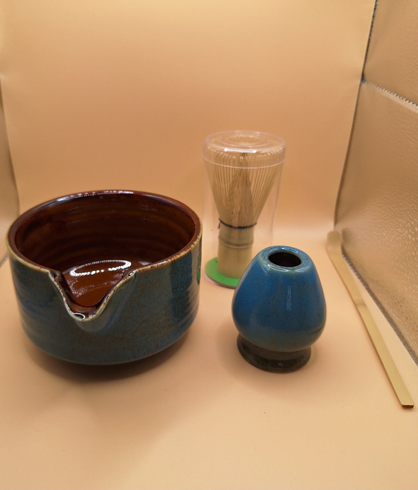 🌊 Matcha Set “Aokuchi” – Blue burst, fire force