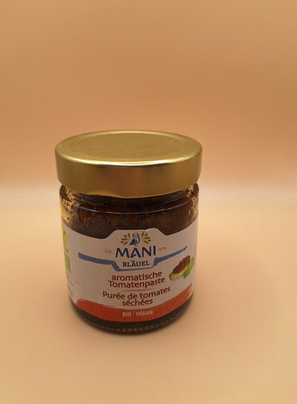 🍅 Purée de Tomates Séchées BIO – 180g | Mani, Péloponnèse