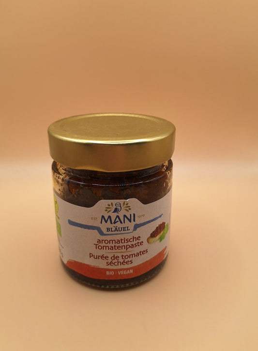 🍅 Purée de Tomates Séchées BIO – 180g | Mani, Péloponnèse