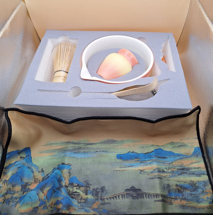 🍊✨ “Yoko no Nami” 陽光の波 – Wave of light – 7-piece matcha kit