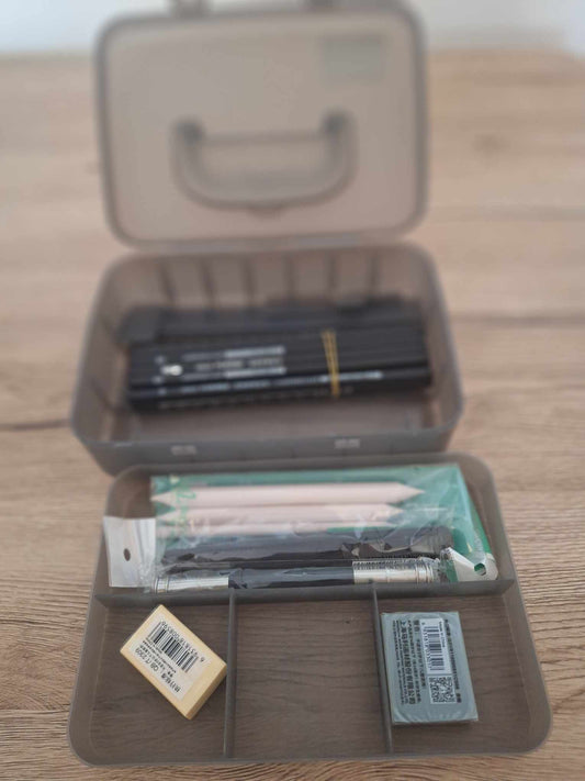 🎨 Marie's Amateur Drawing Pencil Set - 20+ Pieces with Double-Decker Box New