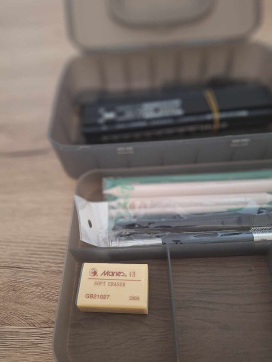 🎨 Marie's Amateur Drawing Pencil Set - 20+ Pieces with Double-Decker Box New