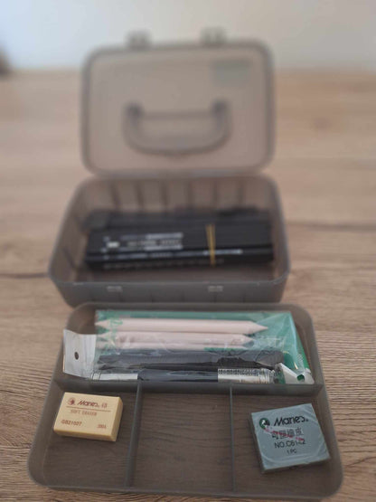 🎨 Marie's Amateur Drawing Pencil Set - 20+ Pieces with Double-Decker Box New