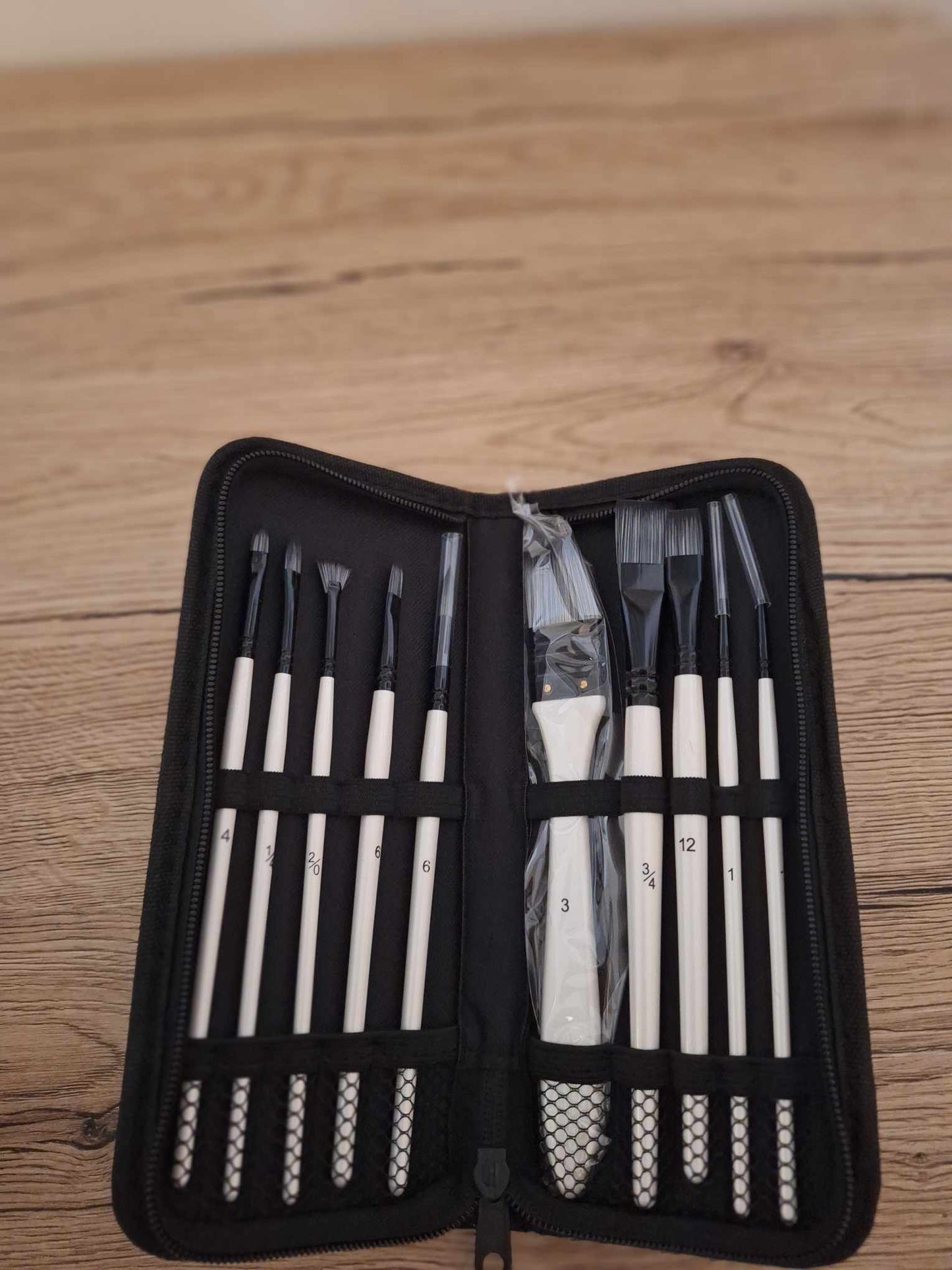 🎨Ensemble de 10 pinceaux de peinture de qualité + étui