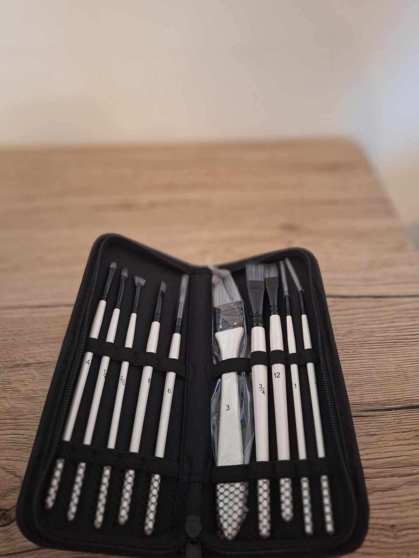 🎨Ensemble de 10 pinceaux de peinture de qualité + étui