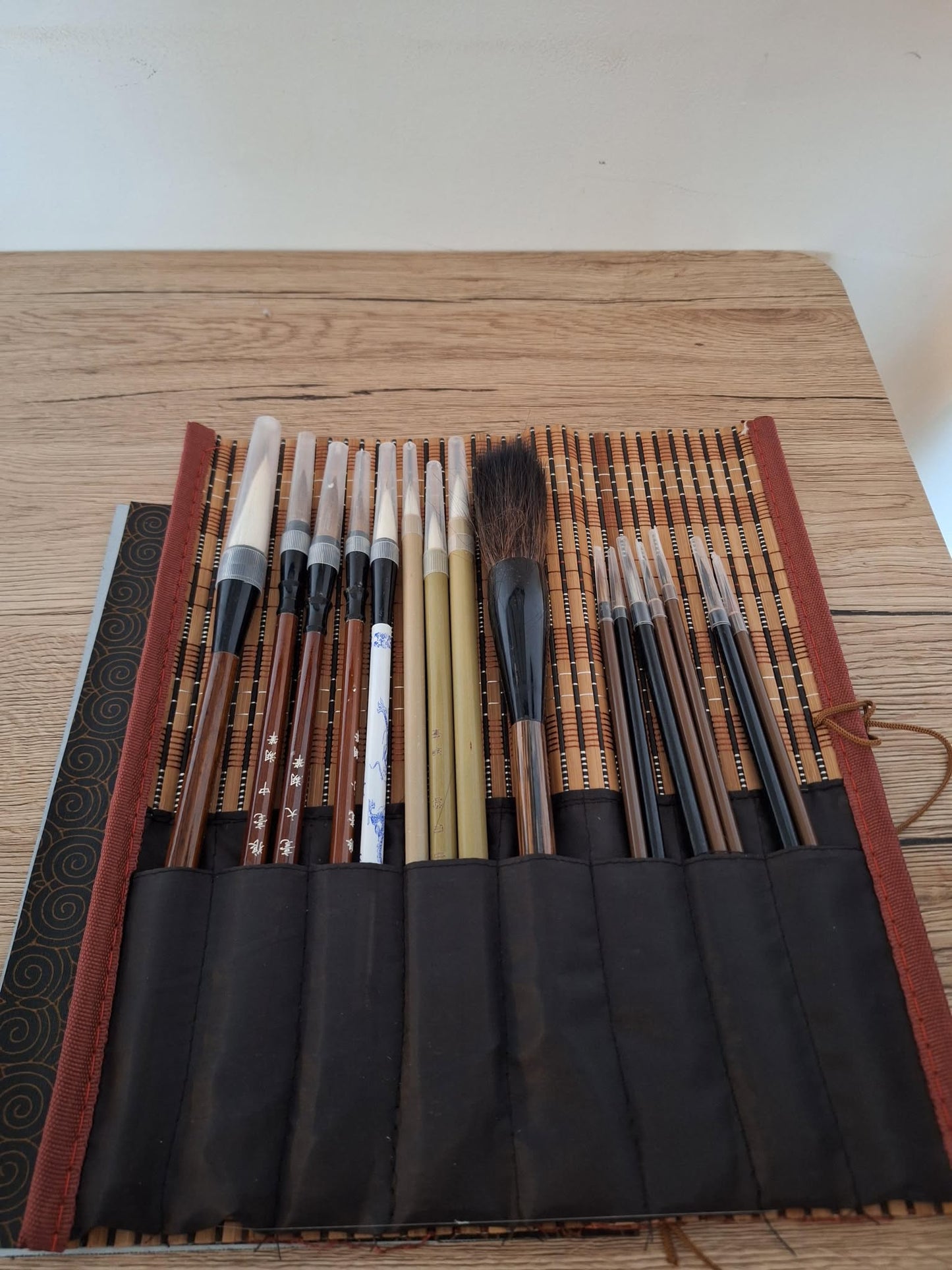 Kit de 18 pièces - 15 pinceaux de calligraphie et Sumi-e Peinture traditionnelle 🎨 Neuf
