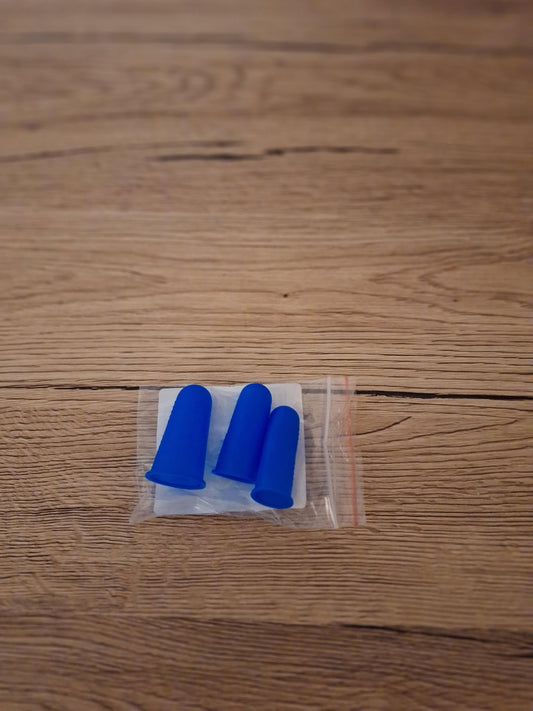 🎨 3 Pack Silicone Finger Protectors for Hot Glue Guns - Choice of Colors