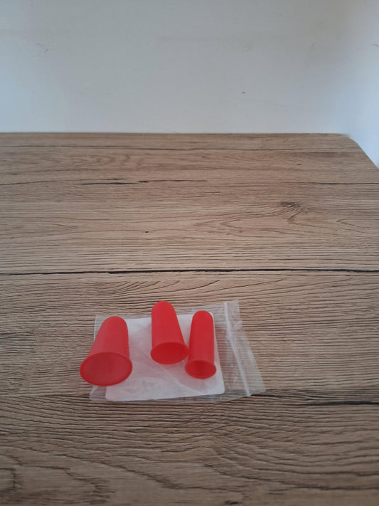 🎨 3 Pack Silicone Finger Protectors for Hot Glue Guns - Choice of Colors