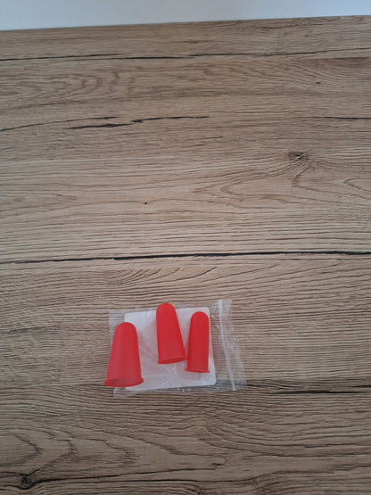 🎨 3 Pack Silicone Finger Protectors for Hot Glue Guns - Choice of Colors