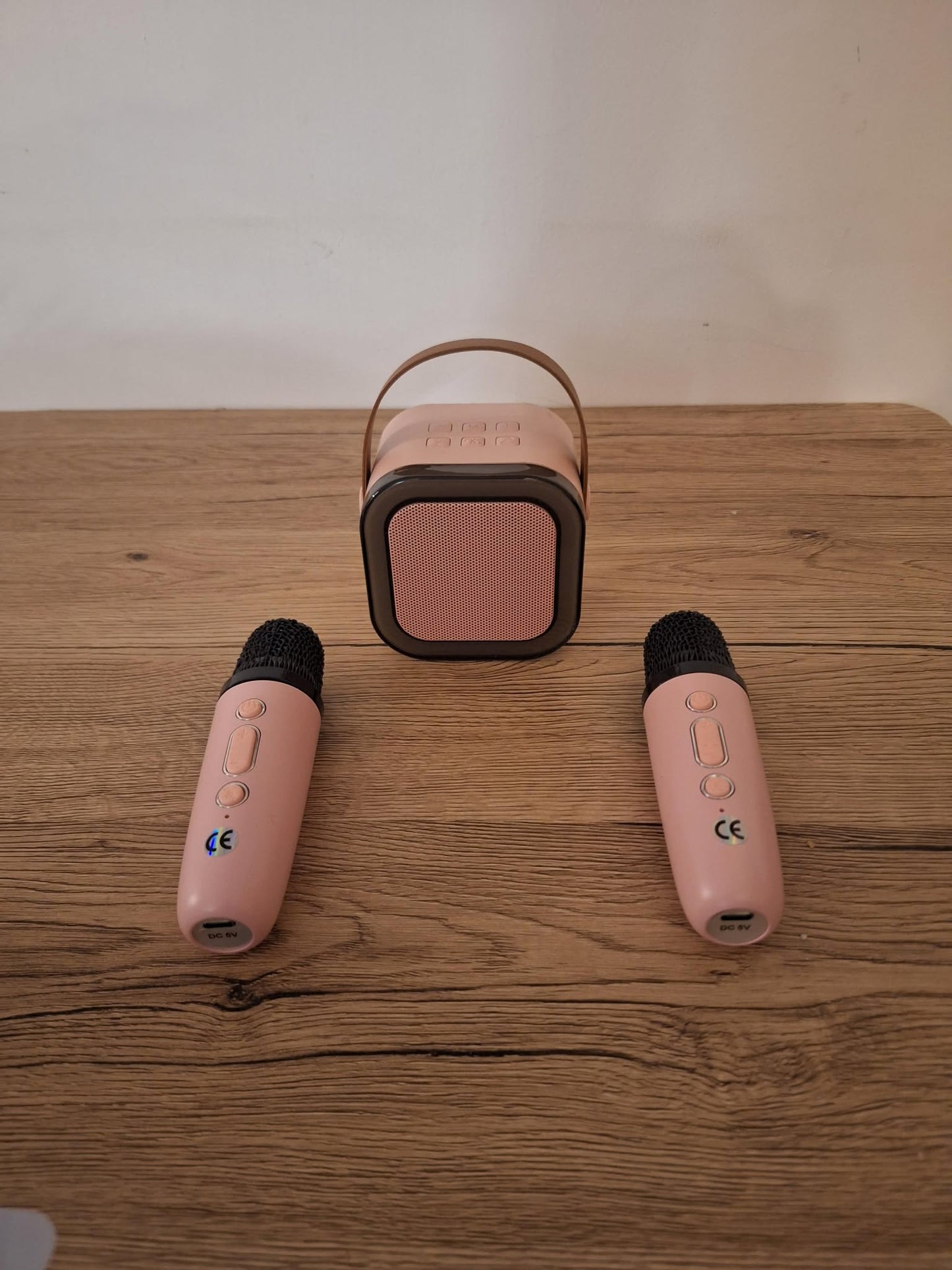 🎤 Complete Wireless Karaoke Set with 2 Microphones 🎶 Perfect for family and children - Color of your choice