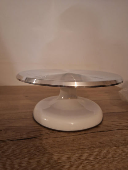 ✨Superb White Aluminum Alloy Turntable for Artists or Pastry Chefs ✨New 25.4 cm