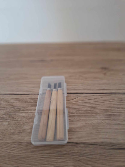 🪵 Essential Kit for Sculpture &amp; DIY – 3 Precision Knives 🛠️