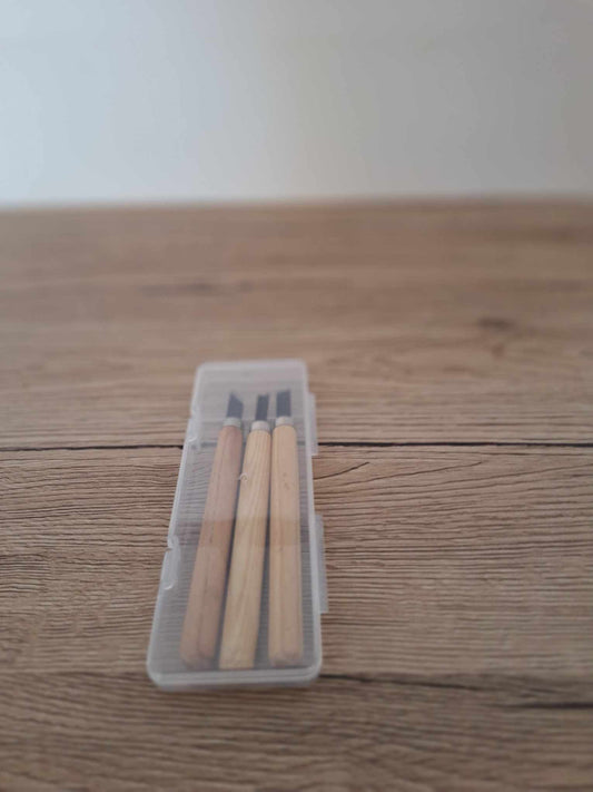 🪵 Essential Kit for Sculpture &amp; DIY – 3 Precision Knives 🛠️