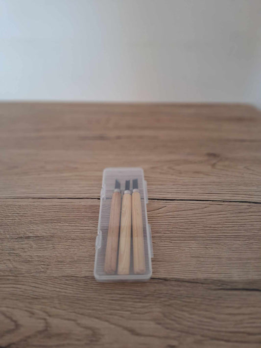 🪵 Essential Kit for Sculpture &amp; DIY – 3 Precision Knives 🛠️