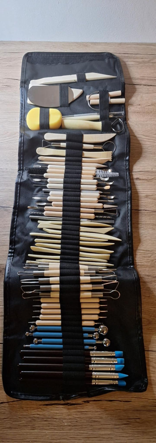 Ensemble Outils de Poterie DIY 55 Pièces – Sculpture & Création 🎨