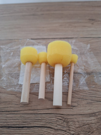 🎨 Lot de 4 outils - bâtons  éponges  pour poterie et céramique 🧽