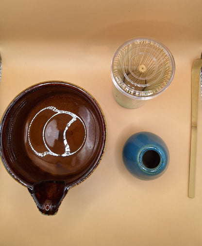 🌊 Matcha Set “Aokuchi” – Blue burst, fire force