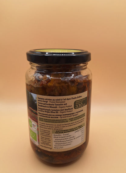 🍅 Tomates Séchées à l’Huile d’Olive & Ail BIO – 330g