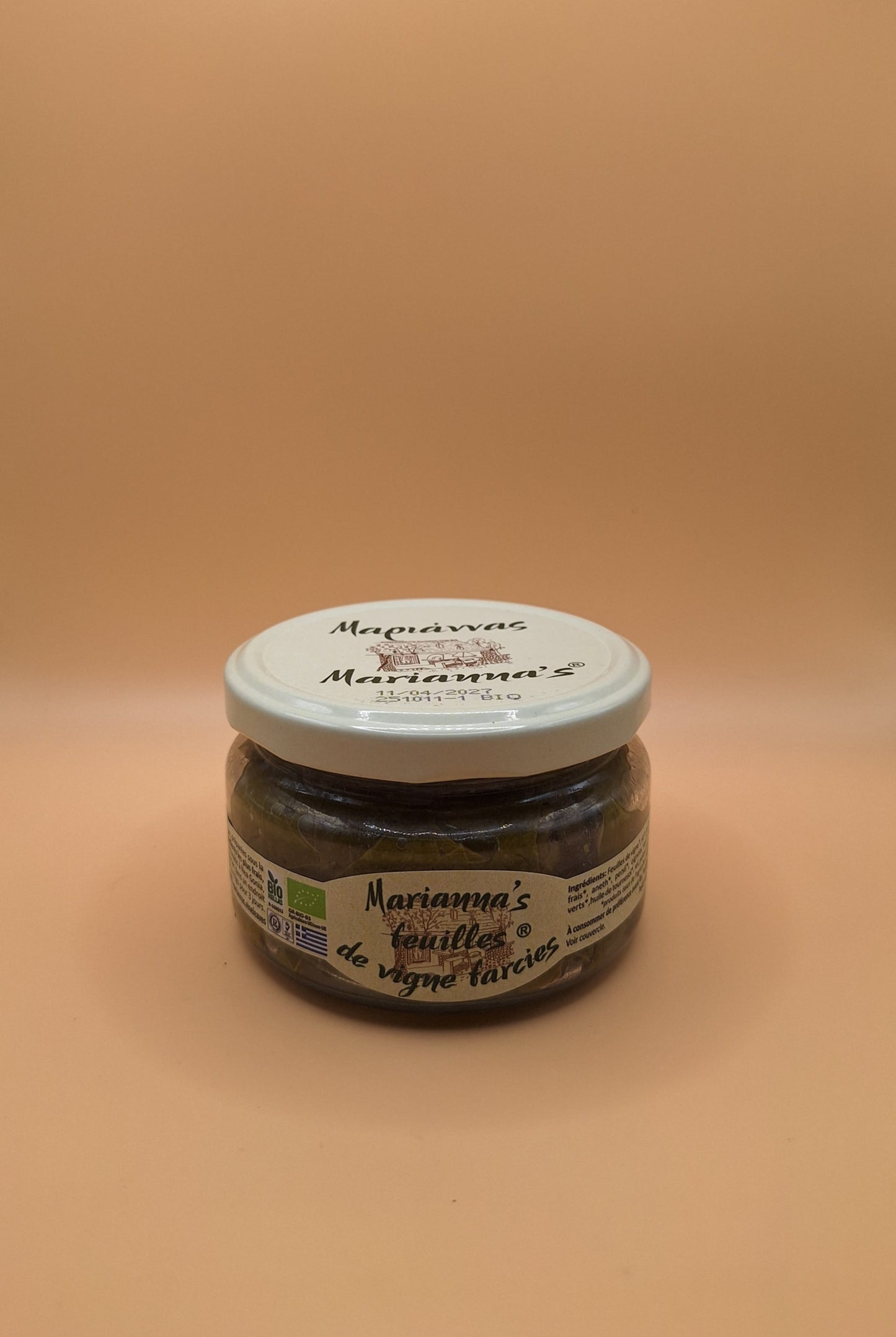 – Feuilles de Vigne Farcies au Riz – Marianna’s (Grèce) – 200 g (Dolmadakia)