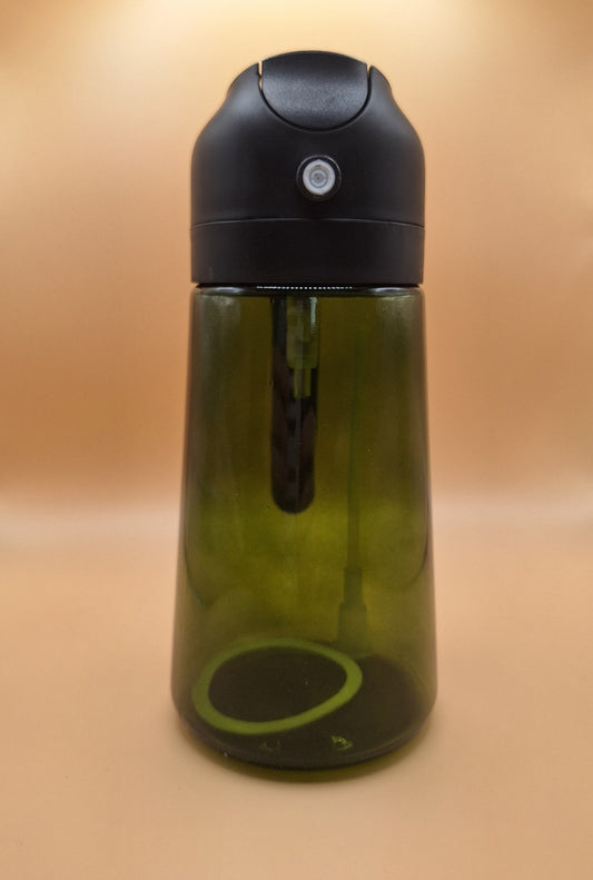 🌿 Bouteille 2-en-1 Huile d’Olive – Spray & Verseuse en Verre