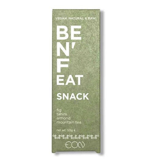 ⚡ Barre énergétique vegan – Figue, Tahini, Amandes & Thé des montagnes – 50 g