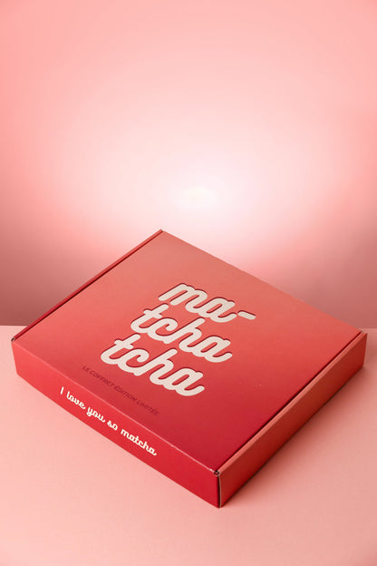 🍒🍫 Coffret Édition Limitée – Matcha Cerise & Noisette Chocolat (Ma-TchaTcha) 🌰💚