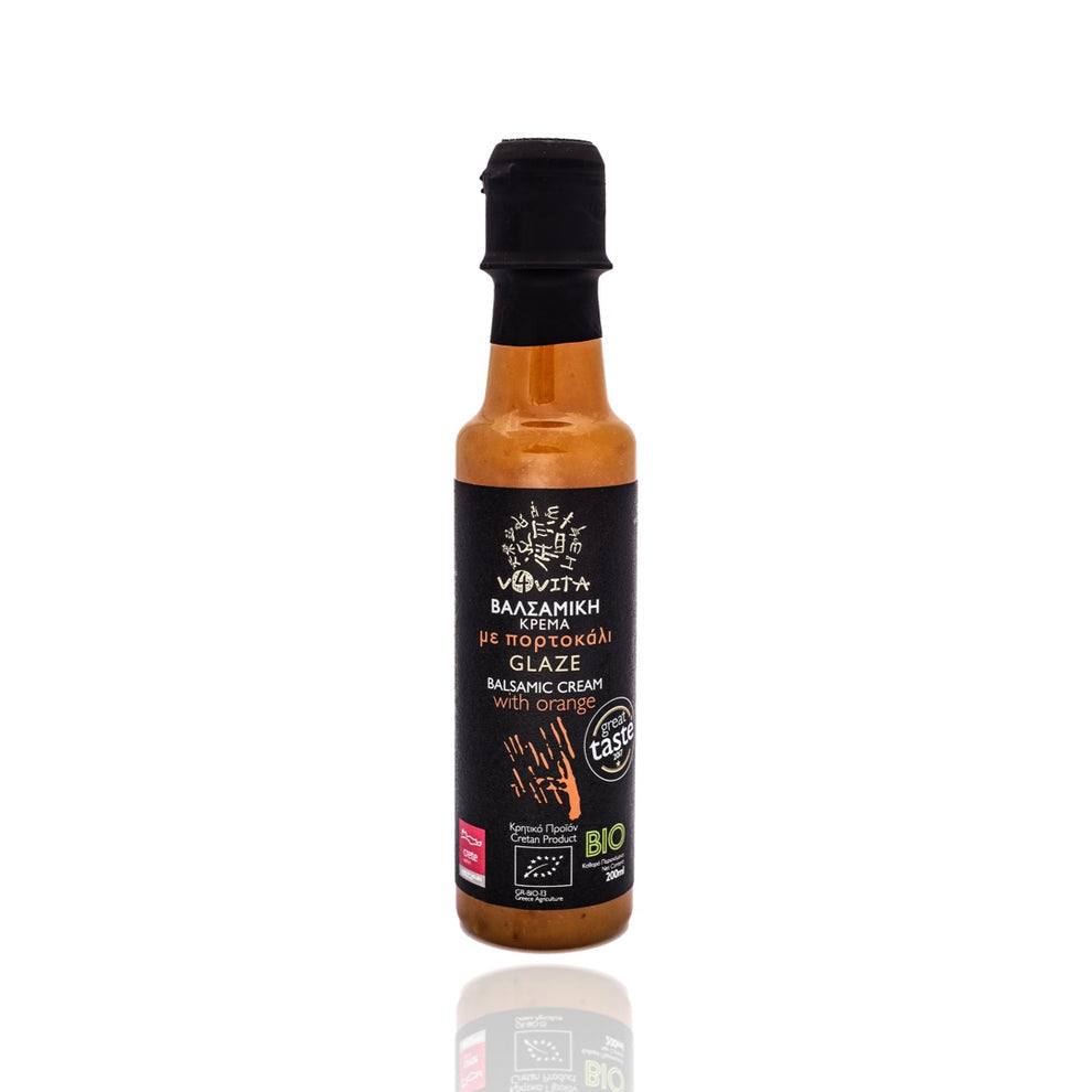 🍊 Crème de vinaigre balsamique à l’orange BIO de Crète – 200 ml