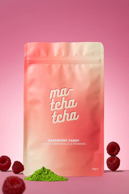🍓 Raspberry Candy – Matcha Cérémonial Framboise (80 g) Matchatcha