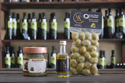 ✨ Χρυσή -Chrysi Gold Medal Olive and Oil Gift Box