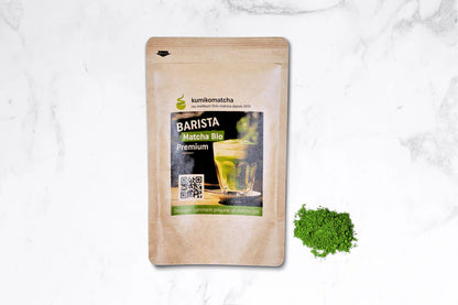 🍵✨ Barista Matcha Bio Premium – Grand Format 200 g | Spécial Latte | Kumiko Matcha