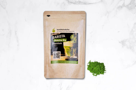 🍵✨ Barista Matcha Bio Premium – Grand Format 200 g | Spécial Latte | Kumiko Matcha