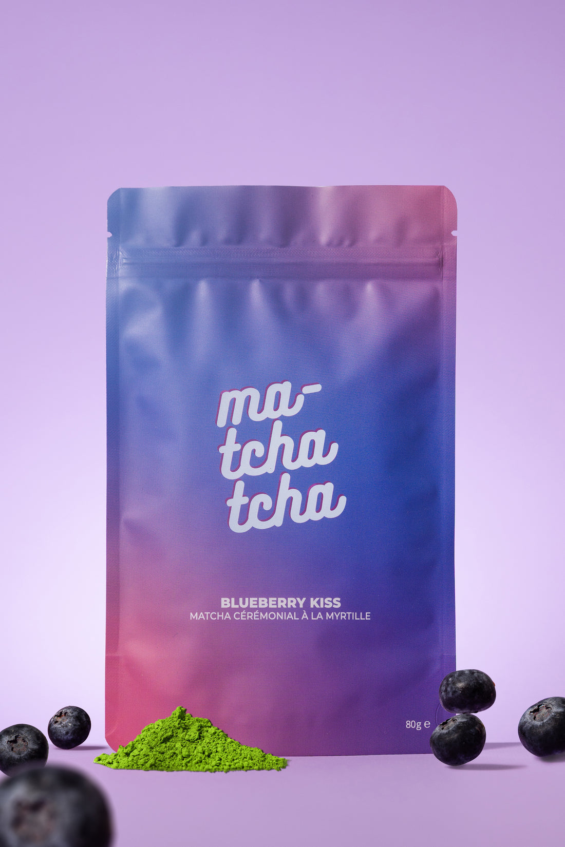 Blueberry Kiss 🫐 – Matcha Cérémonial Myrtille · MatchaTcha
