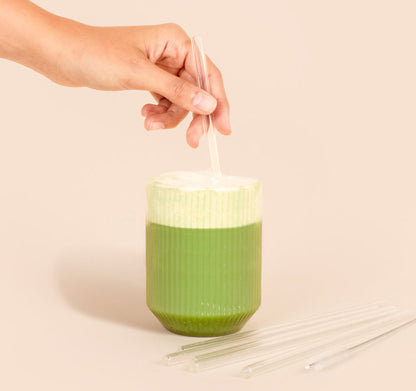 🥤🍵 Pailles en Verre pour Matcha – Matcha & Co (lot de 6)