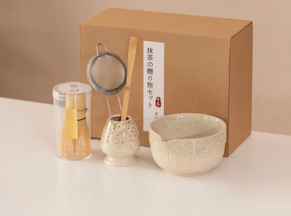 🍃 Kit Matcha “Nagomi - "和み" – Vanille de Madagascar” 🌸
5 pièces en céramique