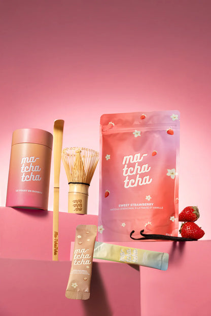 🍓Pack découverte - Matcha Fraise Vanille 🍓🍦( 80 gr ) Matchatcha