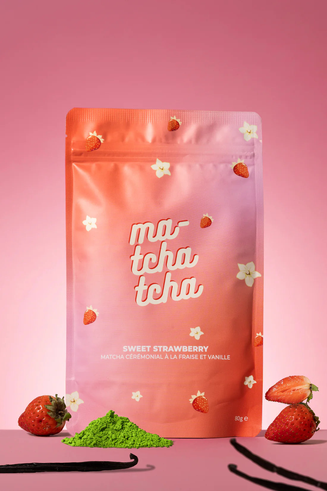 🍓🍦 Sweet Strawberry – Matcha Cérémonial Fraise & Vanille - MaTchaTcha