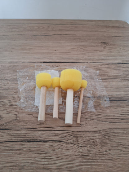 🎨 Lot de 4 outils - bâtons  éponges  pour poterie et céramique 🧽